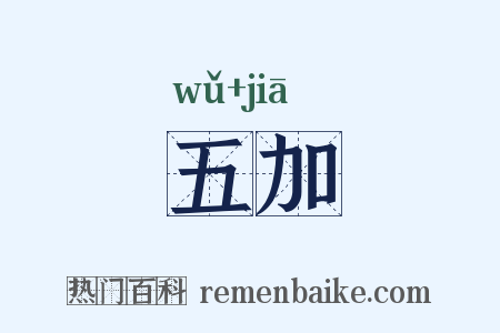 五加是什么意思的图片